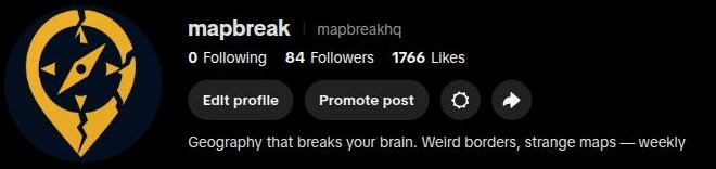 MapBreak TikTok profile @mapbreakhq — 84 followers, 1,766 likes